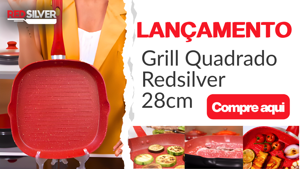 Novo RedSilver Grill Quadrado de 28cm agora disponível! 