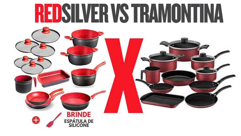 REDSILVER: Panelas Antiaderentes: Comparação entre RedSilver Clássica, Tramontina e Brinox – Qual dessas é a melhor escolha para a sua cozinha? 